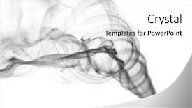  Presentation with fantasy - Theme enhanced with fantasy shapes forms - swirl of black smoke background and a white colored foreground