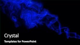  Presentation with fantasy - Cool new slides with fantasy shapes forms - swirl of blue smoke backdrop and a  colored foreground