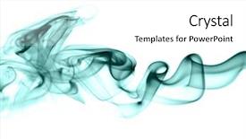  Presentation with smoke - Cool new theme with fantasy shapes forms - swirl of color smoke backdrop and a  colored foreground