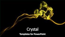  Presentation with fantasy - Beautiful PPT layouts featuring fantasy shapes forms - swirl of yellow smoke backdrop and a black colored foreground