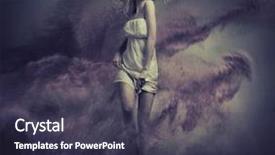  Presentation with fantasy show - Cool new slide set with fantasy type image of cute backdrop and a tawny brown colored foreground