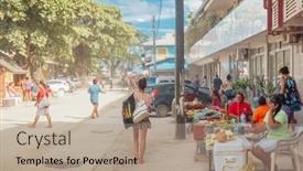  Presentation with polynesia - Beautiful presentation featuring fare-huahine-french-polynesia-4 backdrop and a coral colored foreground