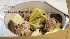  Presentation with cabbage - Slides having farikal-lamb-and-cabbage-stew background and a  colored foreground