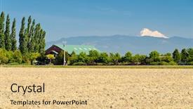  Presentation with british columbia - Colorful slides enhanced with farm and gorgeous mountains british columbia canada backdrop and a lemonade colored foreground