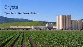  Presentation with california - Colorful slide deck enhanced with farm-field-in-california backdrop and a light blue colored foreground