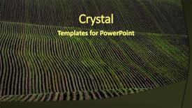  Presentation with dirt - Presentation having farm field ploughed dirt background and a tawny brown colored foreground