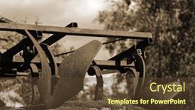  Presentation with farming - PPT layouts featuring farm-in-south-norway-ancient background and a tawny brown colored foreground