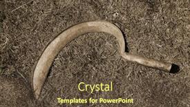  Presentation with farming - Slide deck featuring farm-in-south-norway-ancient background and a tawny brown colored foreground