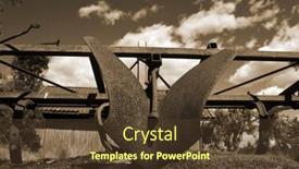  Presentation with farming - Presentation design enhanced with farm-in-south-norway-ancient background and a tawny brown colored foreground