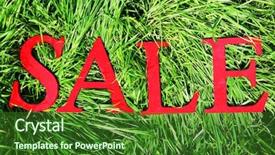  Presentation with red gold green field - Amazing presentation having farm land - sale on green field background backdrop and a forest green colored foreground