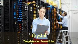  Presentation with young - Amazing theme having farm management - young woman making notes backdrop and a wine colored foreground