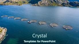  Presentation with norway - Audience pleasing theme consisting of farm salmon fishing in norway norway is the biggest producer of farmed salmon in the world with more than one million tonnes produced each year backdrop and a ocean colored foreground