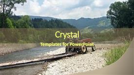  Presentation with tractor - Cool new theme with horse drug - farm tractor hauling logs backdrop and a violet colored foreground