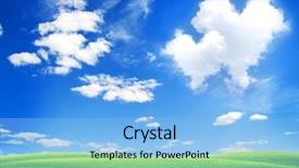  Presentation with frames blue green - Theme having business people and team work concept - close up of creative team hands at table pointing finger to cloud picture background and a light gray colored foreground