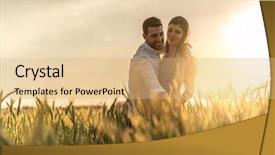  Presentation with brazil - Amazing PPT layouts having farm wedding - romantic couple on a love backdrop and a coral colored foreground