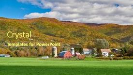  Presentation with west - Beautiful PPT layouts featuring red barn and silo backdrop and a tawny brown colored foreground