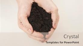  Presentation with agronomist - Presentation design with farmer-holding-pile-of-arable background and a lemonade colored foreground