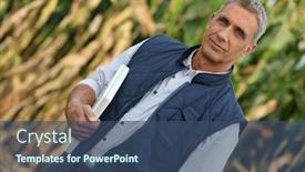  Presentation with young man holdng laptop on lap money - Colorful PPT theme enhanced with beautiful bride drinking hot chocolate and holding a peppermint stick backdrop and a light gray colored foreground