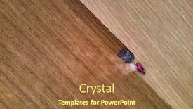  Presentation with tractor - Beautiful slides featuring farmer-with-tractor-on-wide backdrop and a tawny brown colored foreground