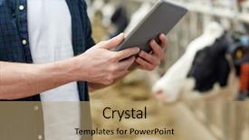  Presentation with agriculture technology - Amazing slides having farmers network - agriculture industry farming people technology backdrop and a coral colored foreground