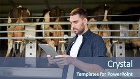  Presentation with agriculture technology - Amazing presentation having farmers network - agriculture industry farming people technology backdrop and a  colored foreground