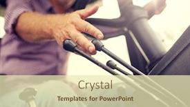  Presentation with farming - Beautiful presentation theme featuring farming-agriculture-and-people-concept backdrop and a soft green colored foreground