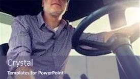  Presentation with farming - Audience pleasing presentation theme consisting of farming-agriculture-and-people-concept backdrop and a violet colored foreground