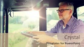  Presentation with agriculture - Presentation featuring farming-agriculture-and-people-concept background and a lemonade colored foreground