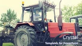  Presentation with agriculture - Colorful PPT theme enhanced with farming-agriculture-and-people-concept backdrop and a ocean colored foreground