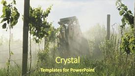  Presentation with farming - PPT layouts consisting of farming background and a  colored foreground