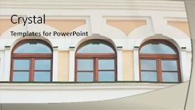  Presentation with modern building - Colorful slide set enhanced with fascia - vintage building with modern plastic backdrop and a lemonade colored foreground