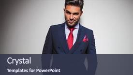  Presentation with studio - Audience pleasing PPT layouts consisting of fashion - arrogant smiling business man backdrop and a tawny brown colored foreground