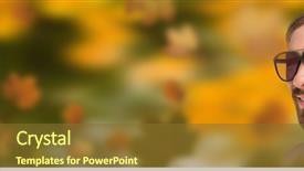  Presentation with leaves of the wetland forest - PPT layouts having mens fashion - man's face in forest background and a tawny brown colored foreground