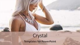  Presentation with jewelery - PPT theme having fashion - photo of beautiful boho styled background and a coral colored foreground