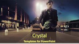  Presentation with ancient egyptian man - Slides enhanced with fashion - portrait of attractive man background and a tawny brown colored foreground