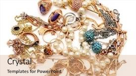  Presentation with white gold wedding - Colorful PPT layouts enhanced with fashion accessories - gold ornaments isolated backdrop and a coral colored foreground