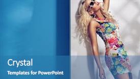  Presentation with my role model - Amazing presentation having fashion accessories - stunning young blonde model posing backdrop and a teal colored foreground