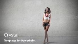  Presentation with adolescent - Slides having fashion adolescent background and a gray colored foreground