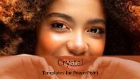  Presentation with african beauty - Presentation design consisting of fashion-and-beauty-concept-attractive background and a red colored foreground