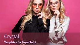  Presentation with hair color - PPT layouts having fashion-and-beauty-concept-two background and a  colored foreground