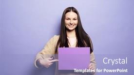  Presentation with beauty - Theme enhanced with fashion-and-beauty-concept-young background and a light blue colored foreground