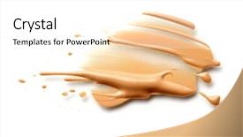  Presentation with foundation - Slides having fashion and beauty magazine background and a white colored foreground