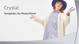  Presentation with old clothes - Theme enhanced with fashion-and-beauty background and a white colored foreground