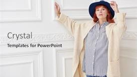  Presentation with old clothes - Slide deck consisting of fashion-and-beauty background and a white colored foreground