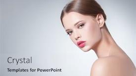  Presentation with beauty and fashion - Colorful theme enhanced with fashion-beauty-portrait-attractive-fashion backdrop and a sky blue colored foreground