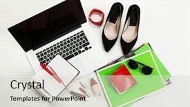  Presentation with fashion - Amazing PPT layouts having fashion blogger concept still life backdrop and a lemonade colored foreground