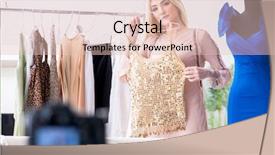  Presentation with blogger - Colorful presentation design enhanced with  backdrop and a  colored foreground