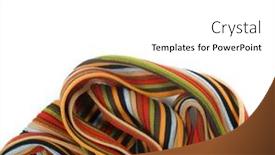  Presentation with fashion - Slide deck enhanced with fashion-colored-knitwear background and a white colored foreground