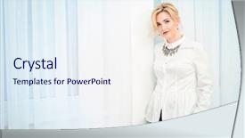  Presentation with blue eyes technology eye scan - Theme with fashion concept luxurious lifestyle jewellery background and a sky blue colored foreground