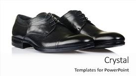  Presentation with fashion shoes - Presentation having fashion concept with male shoes background and a white colored foreground